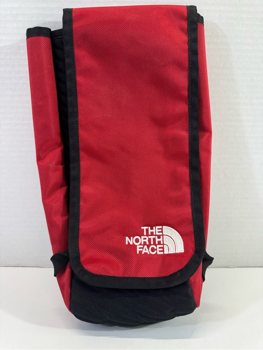 The North Face Red and Black small 12” padded pouch camping hiking biking